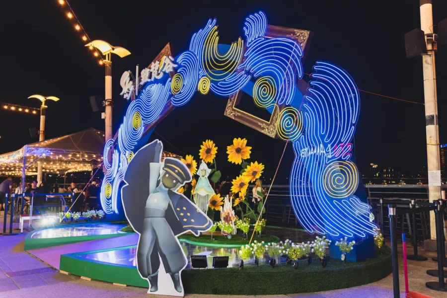 致梵谷夏夜花火節 現場裝置物實拍