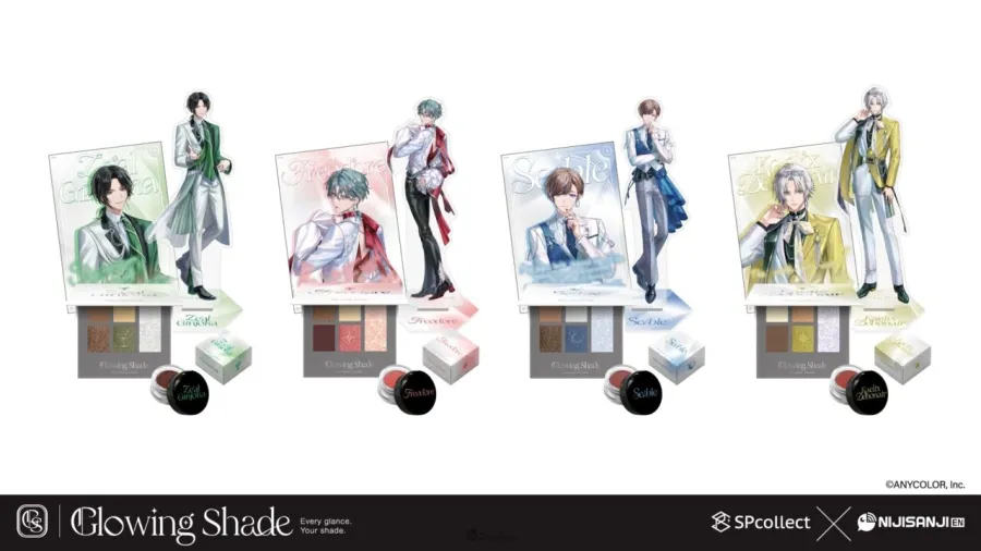 SPcollect×NIJISANJI EN聯名彩妝系列「Glowing Shade」第二彈正式開賣!人氣男團「BY THE BEAT」監修專屬彩妝 4 限定特典的彩妝特別套組