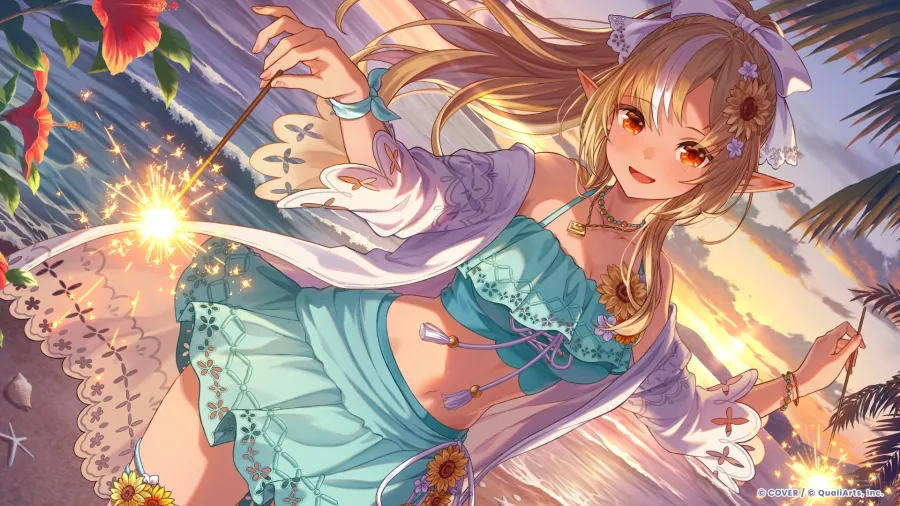 《hololive Dreams》首場遊戲內活動「哈囉!Brand New Summer!」開跑!泳裝★5角色、新曲〈Boom! Boom! Tropica Vacation〉同步推出 4 holodori Hello A Brand New Summer flare